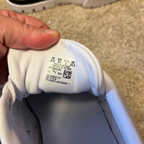 Puma Platform White and Black Sneakers - Picture 4 of 5